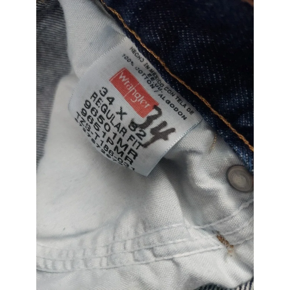 Wrangler Jeans‎ Mens 32x30 Blue Dark Wash Western Cotton Work Denim READ